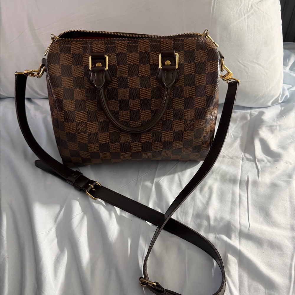Speedy 25 Damier ebene bandouliere